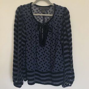 Marc by Marc Jacobs Burnout Velvet Blouse - Size S